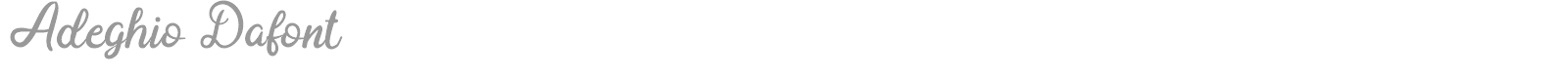Adeghio font preview